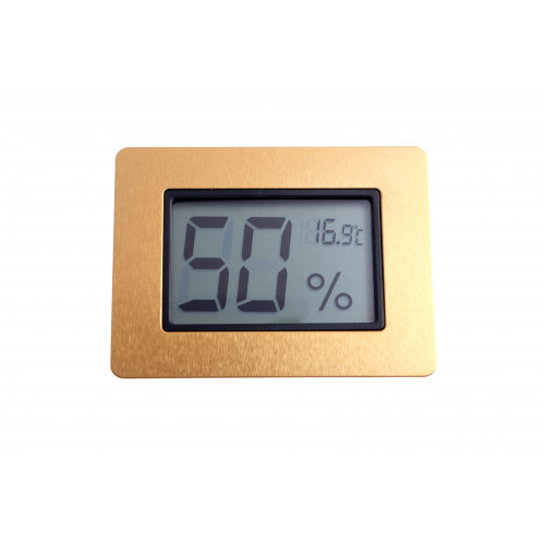 Термо-гигрометр Passatore цифровой, золото (шт.) Термо-гигрометр Passatore цифровой, золото (шт.)